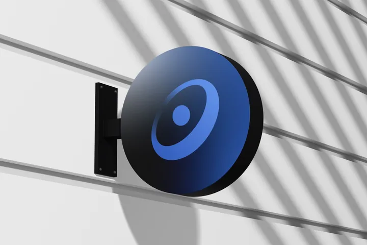 A Pale Blue sign