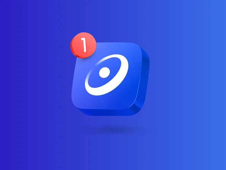 The Pale Blue app icon with a notification badge